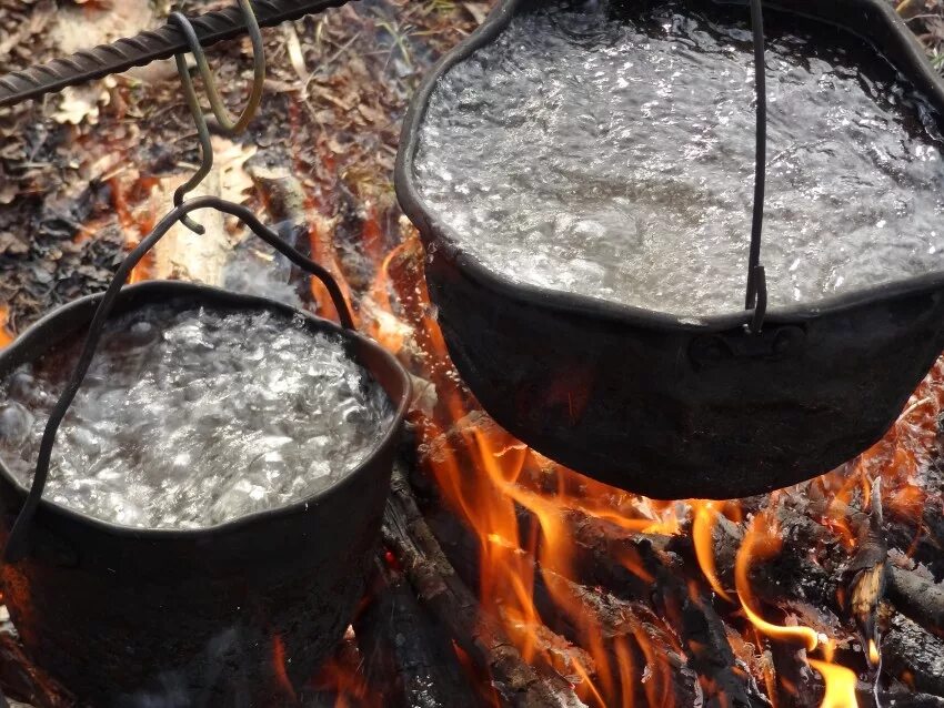 фото кипячения воды в Коломне